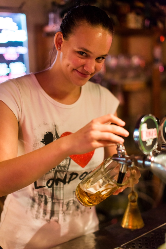 Panna, a Budapest bartender.